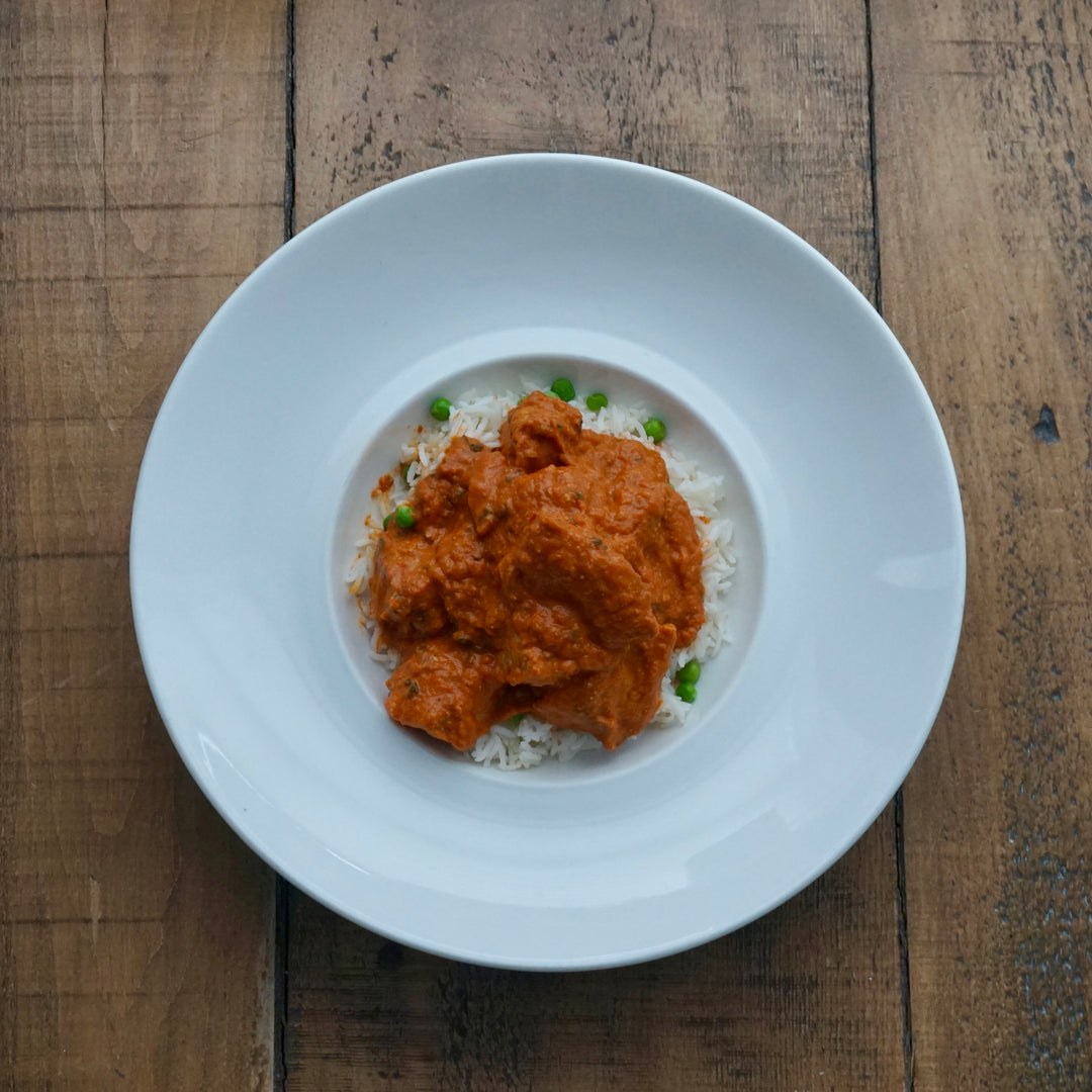 Butter Chicken with Basmati Rice and Cilantro: Serves 2