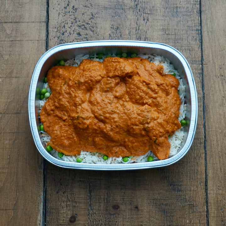 Butter Chicken with Basmati Rice and Cilantro: Serves 2