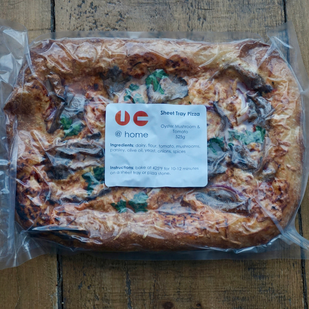 Oyster Mushroom & Tomato Sheet Tray Pizza - Serves 2-4