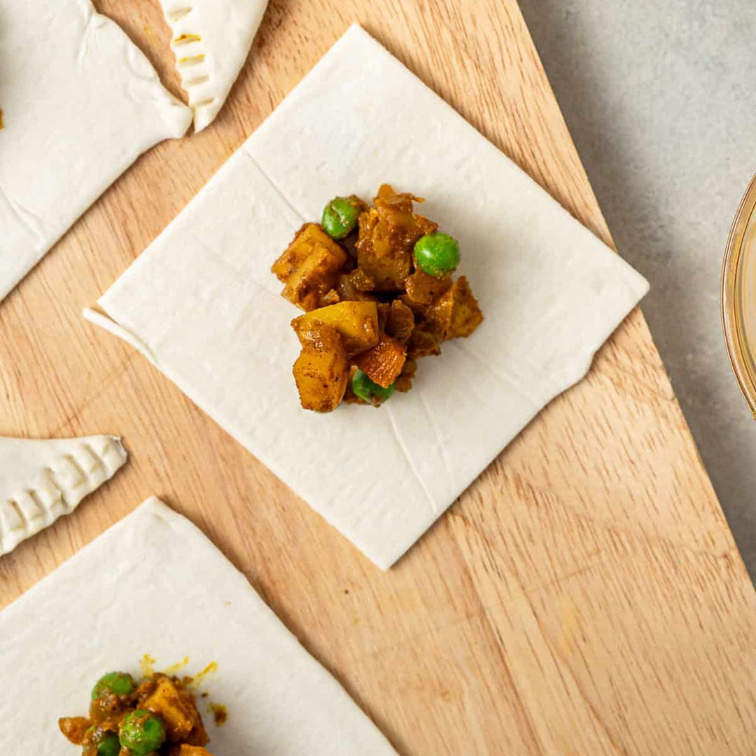 curried vegetable pastries