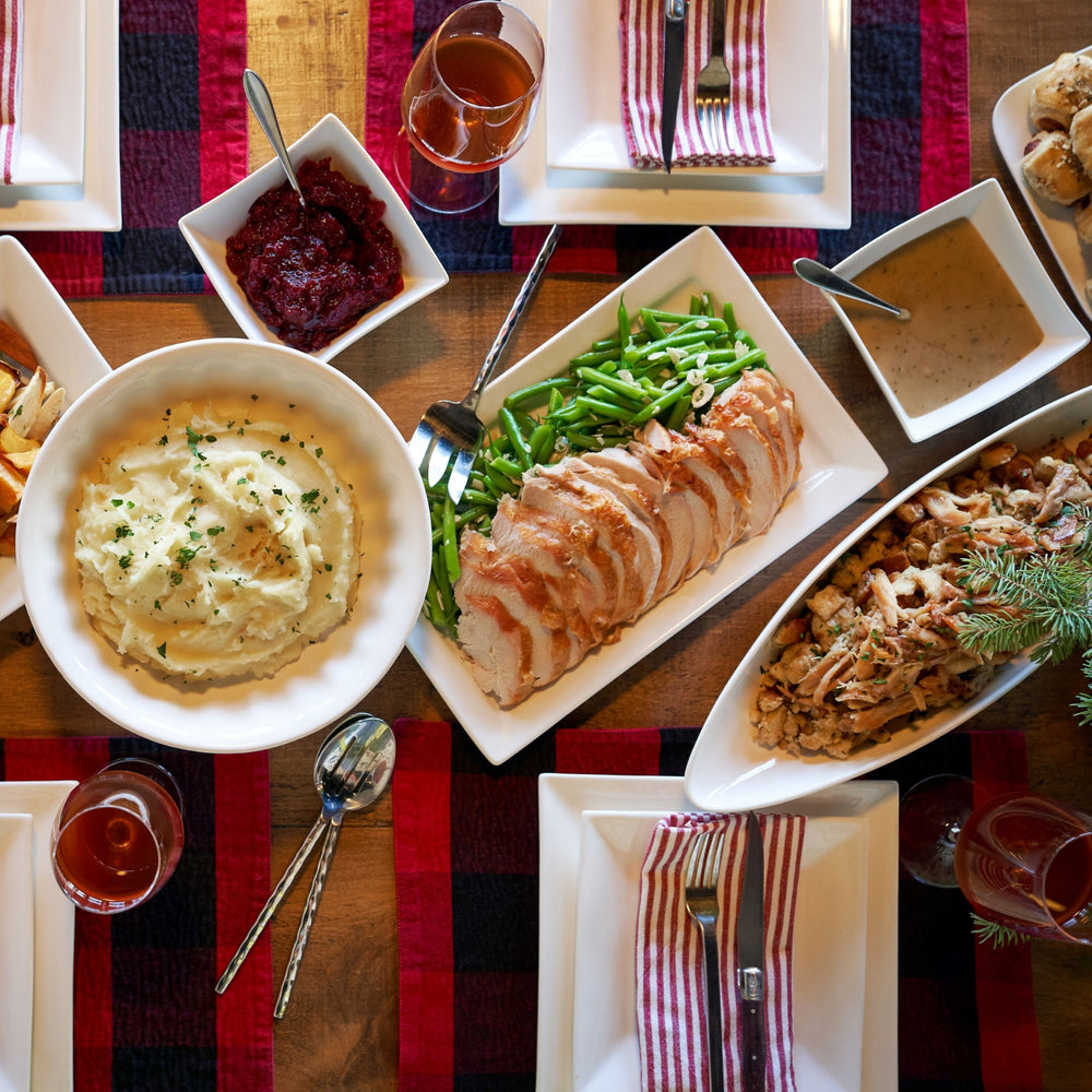 urban element at home preared meal turkey dinner