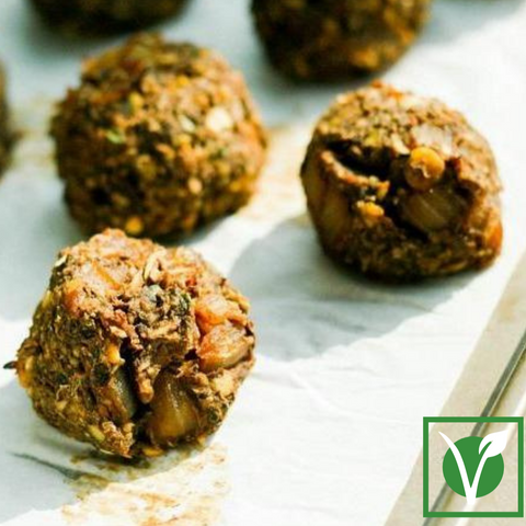 May 18: Ricotta Stuffed Veggie Balls (prepared meal for 2)